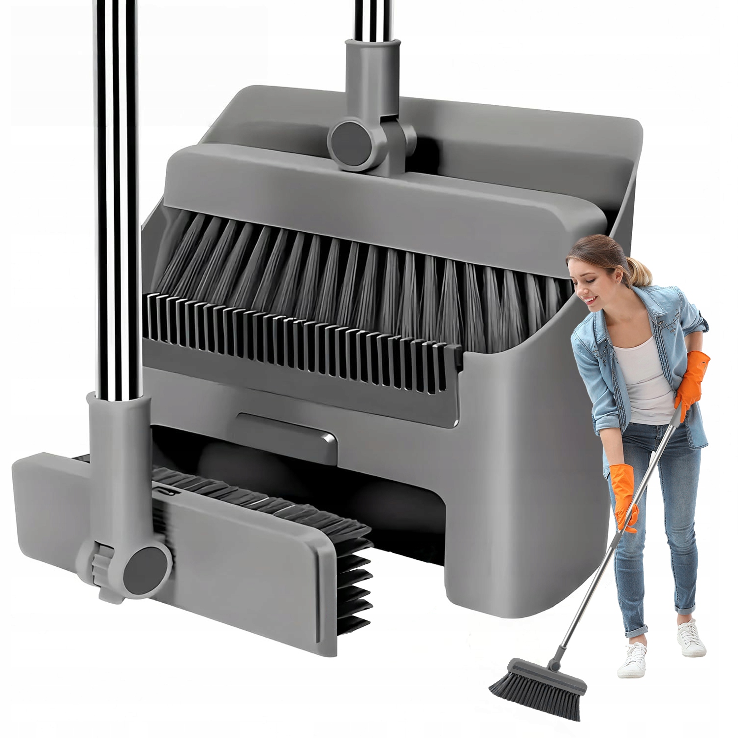 Levně Úklidová Metla Na Úklid Lenochů Sada 3V1