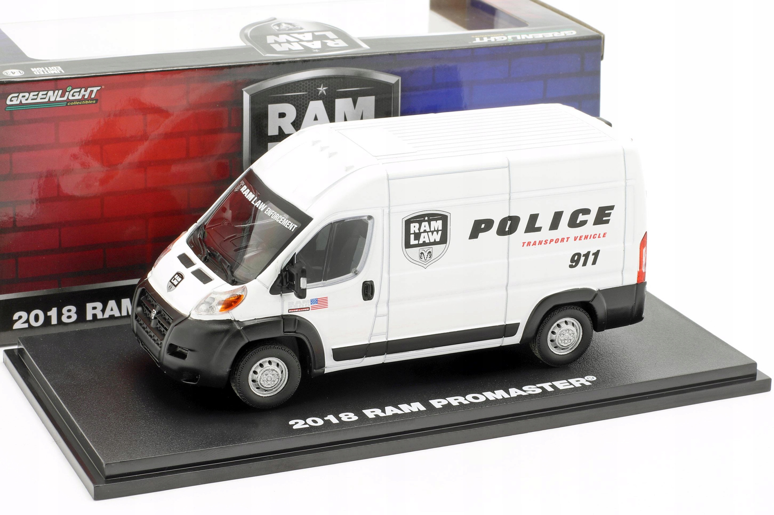 Greenlight Dodge Ram Promaster 2018 Van Police1:43