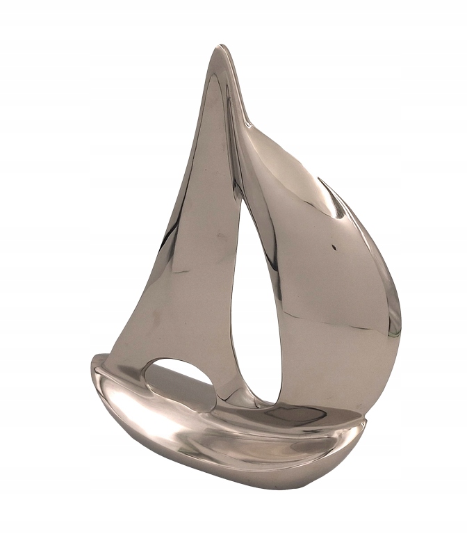 Model jachty XL Kovová figúrka 36 cm Dekorácia v námorníckom štýle