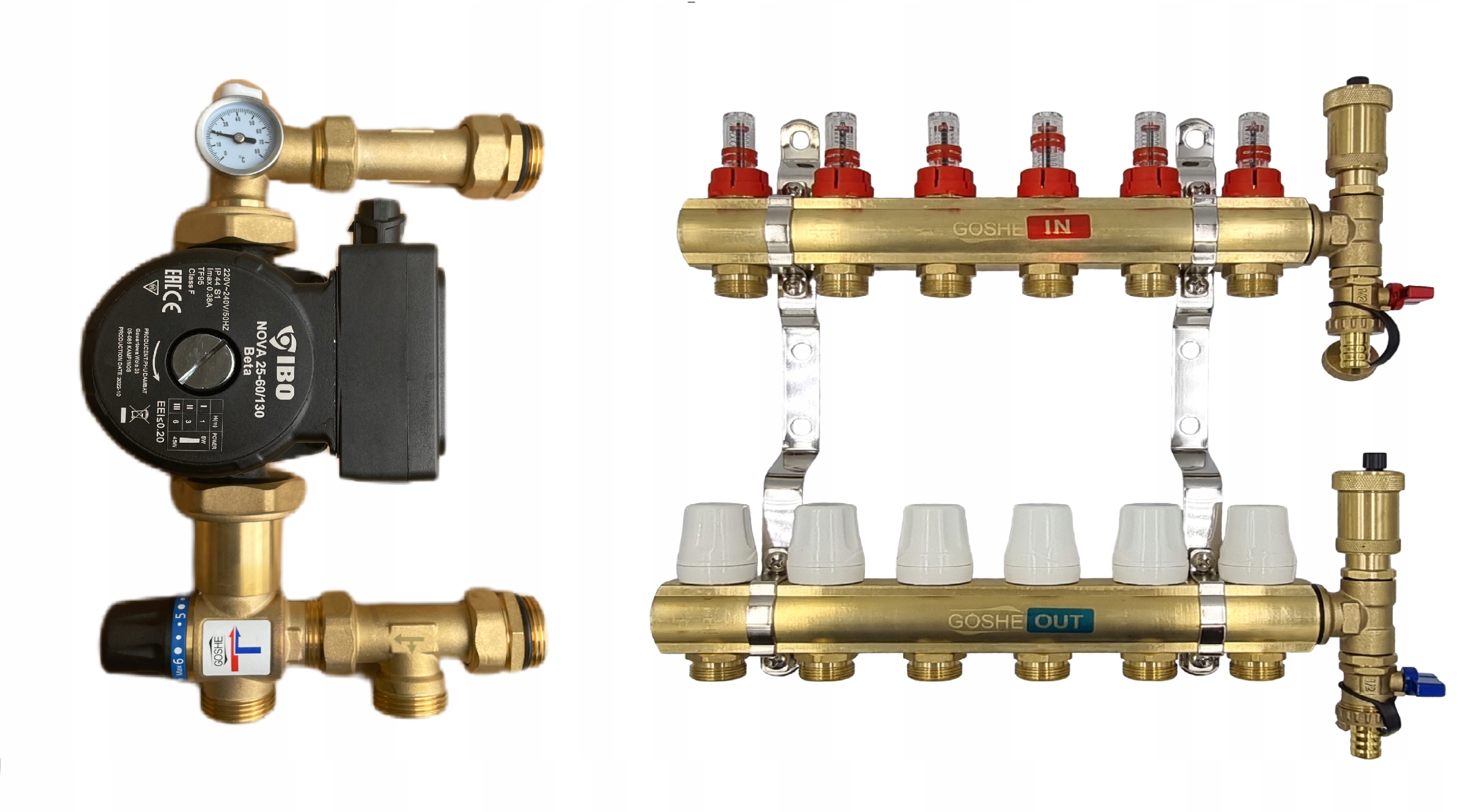 Rozdeľovač Podlahovky 6 Čerpacia Skupina Nova Diamnond