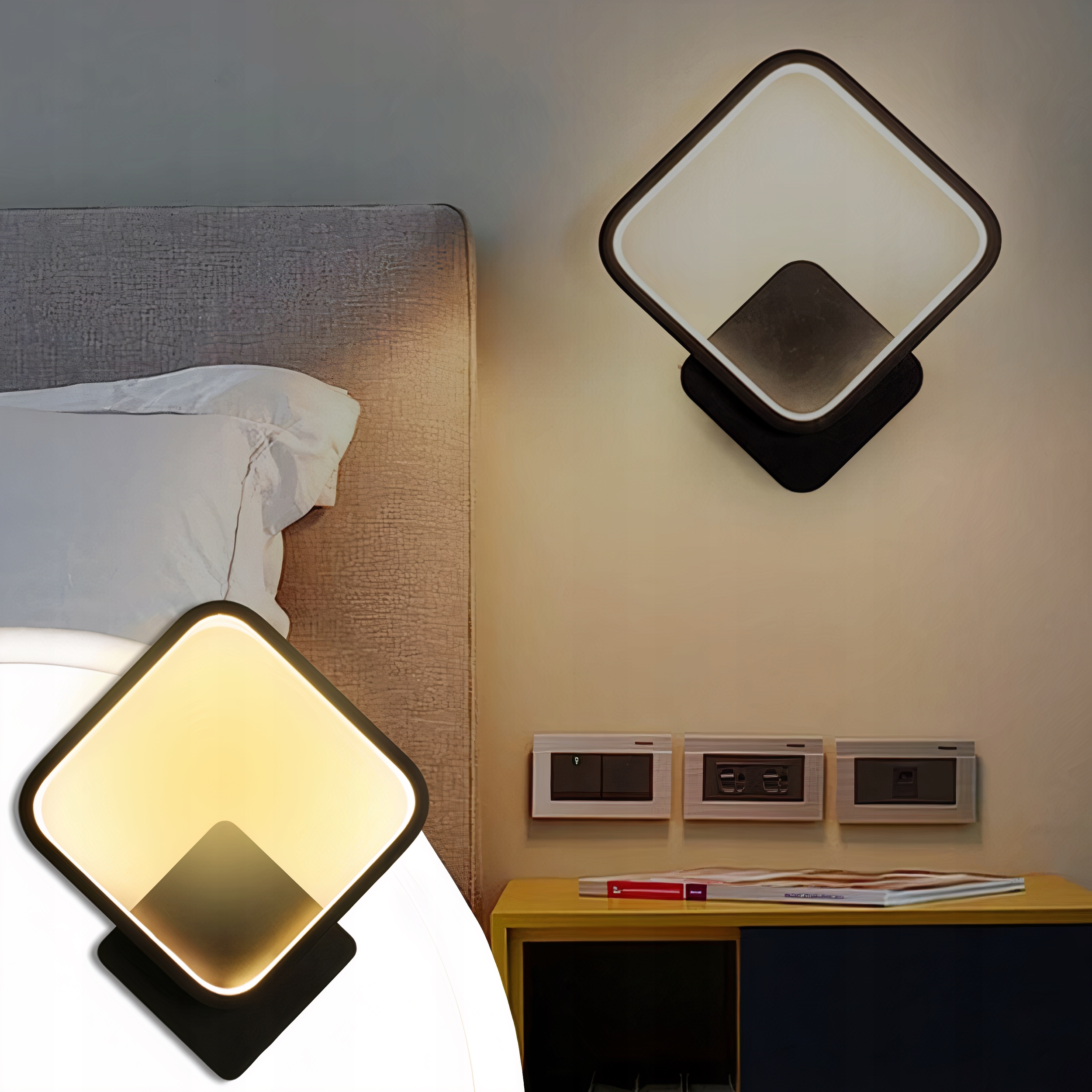 KLINKIET ŚCIENNY LAMPA LED PLAFON 14W NOWOCZESNA ŁAZIENKOWA 3 BARWY SUFITOW Materiał dominujący metal