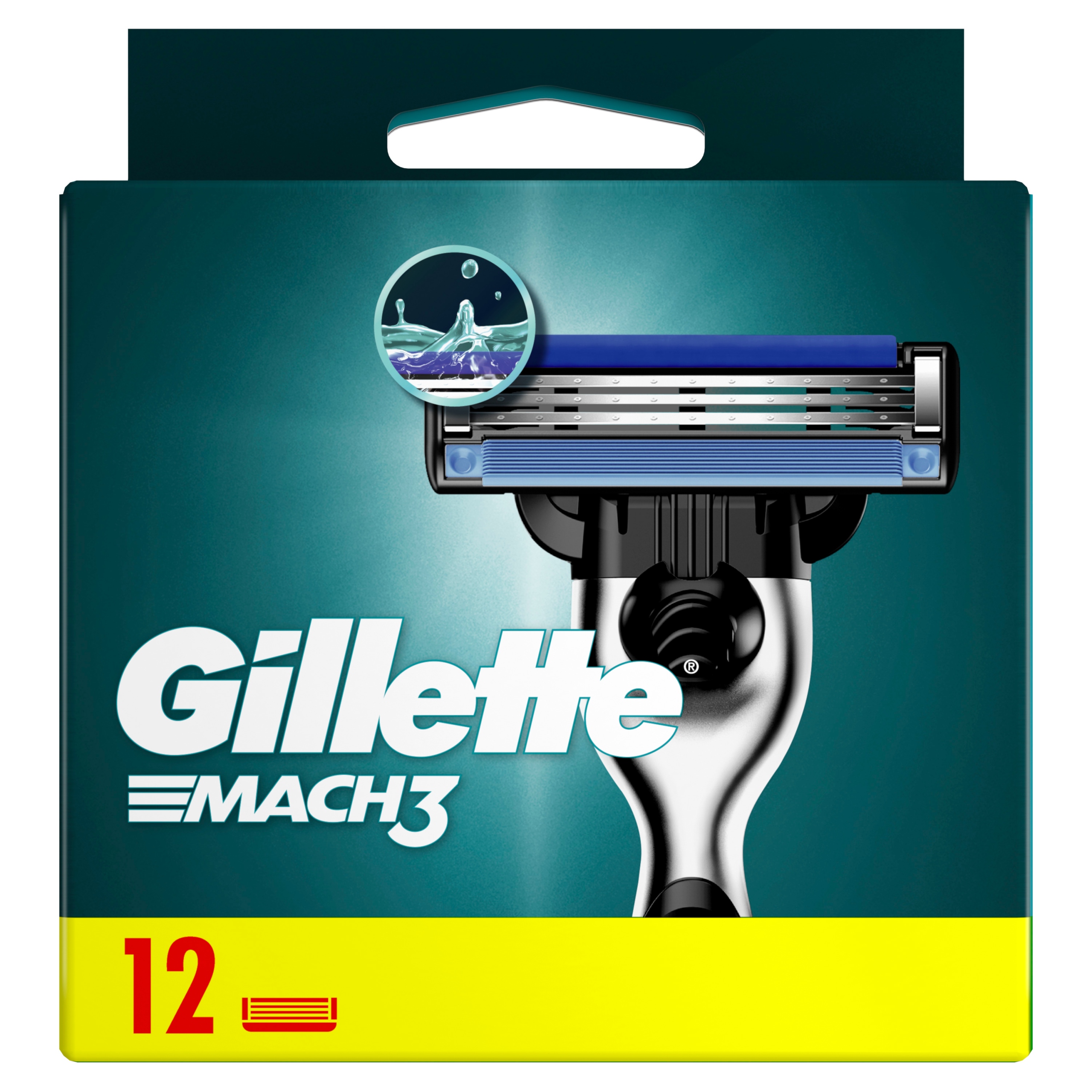Gillette Mach3 Ostrza wymienne do maszynki do golenia dla mężczyzn, 12 szt