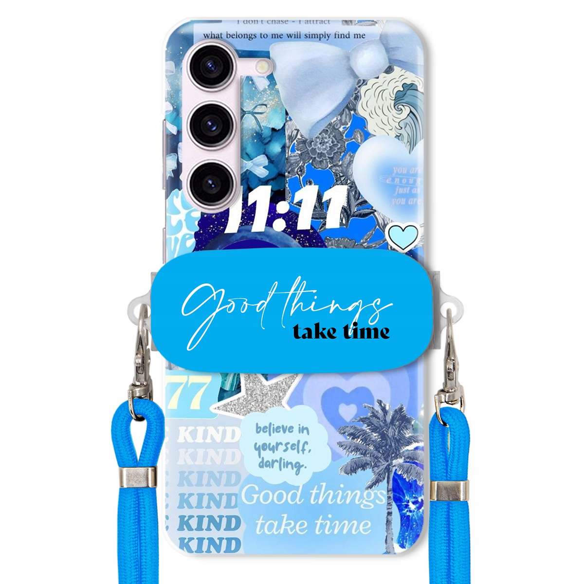 Pouzdro pro Samsung S23 Fe Držák Crossbody vodítko Good Things Sea Léta