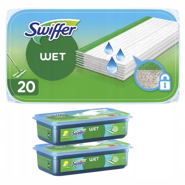 

Swiffer Wet Chusteczki Mokre Mop Do Podłóg 40 Szt