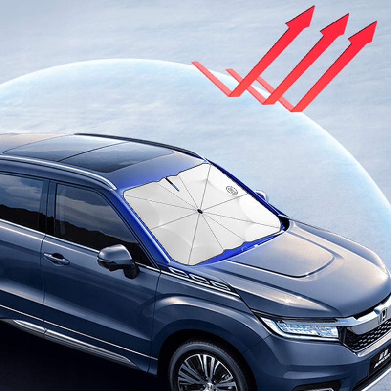 OSŁONA PRZECIWSŁONECZNA PARASOL NA SŁOŃCE DO AUTA SAMOCHODU MATA Z TORBA L Strona zabudowy przód