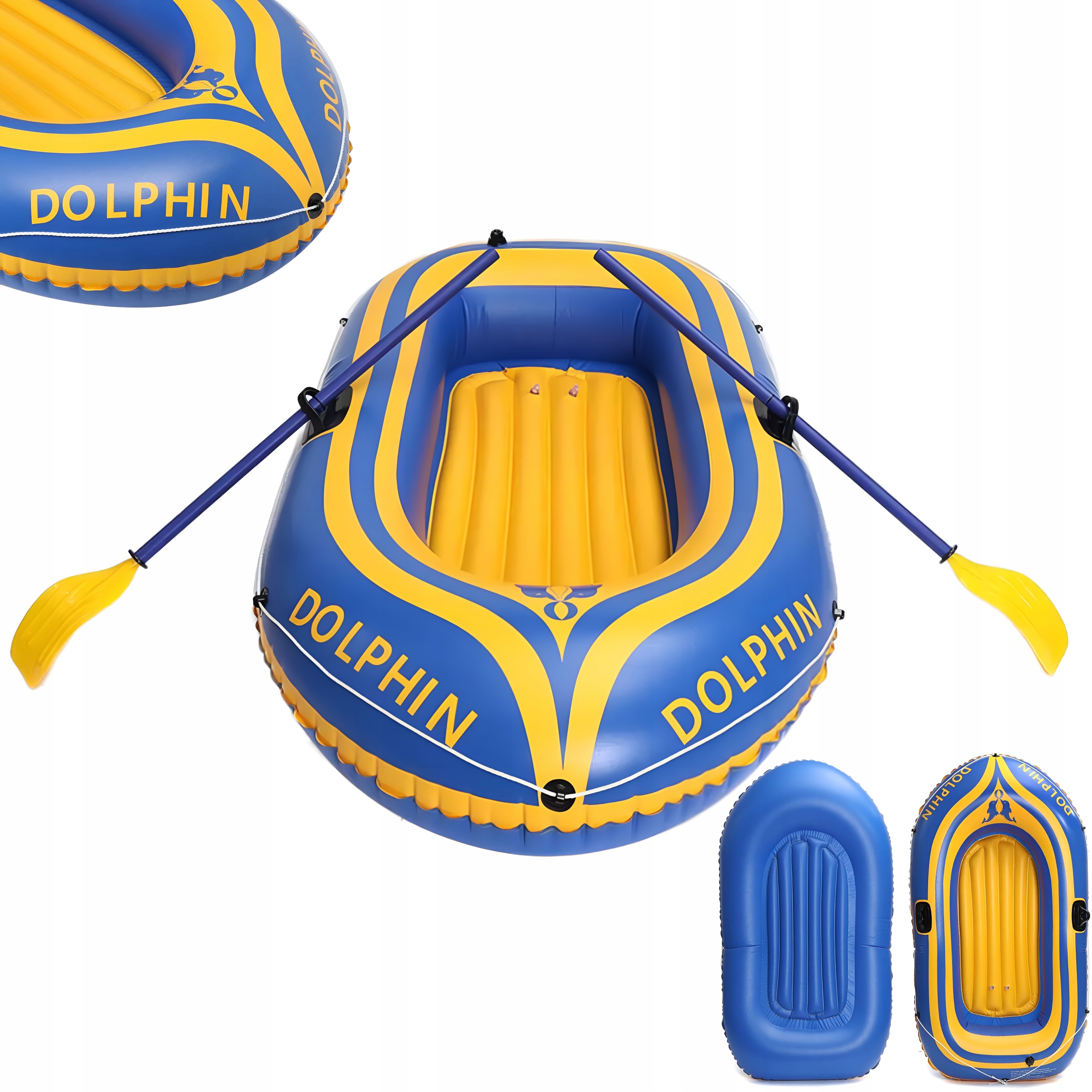 Nafukovací Raft Turistický Rybářský Set Na 95 Kg Pádla