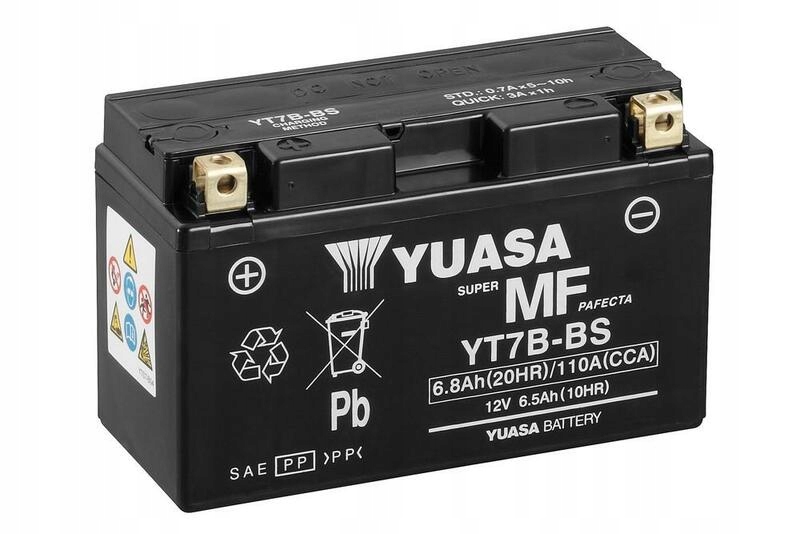 Bezúdržbová batéria Yuasa s kyselinou YT7B-BS YT7B-BS