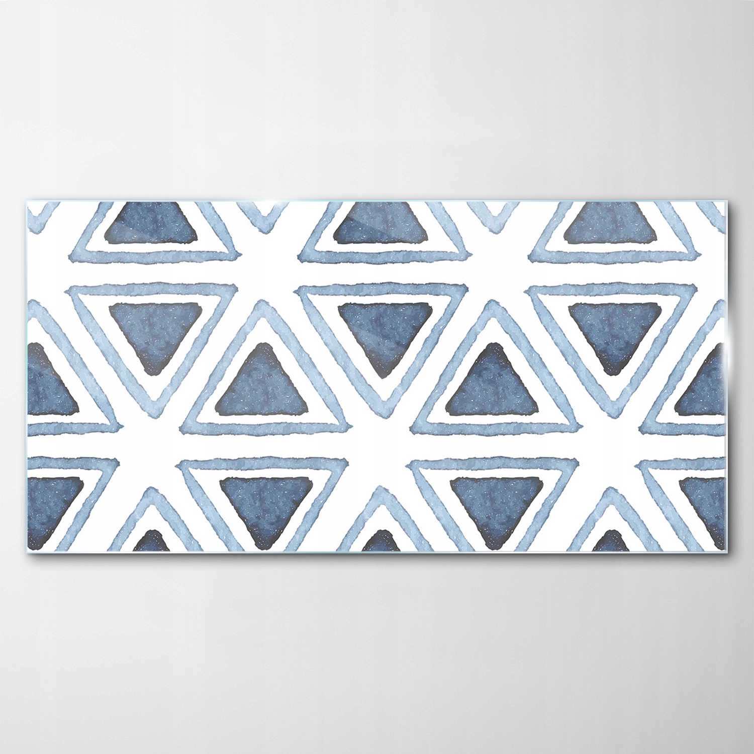 Tvrdený sklenený obraz Akvarely Trojuholníky 120x60