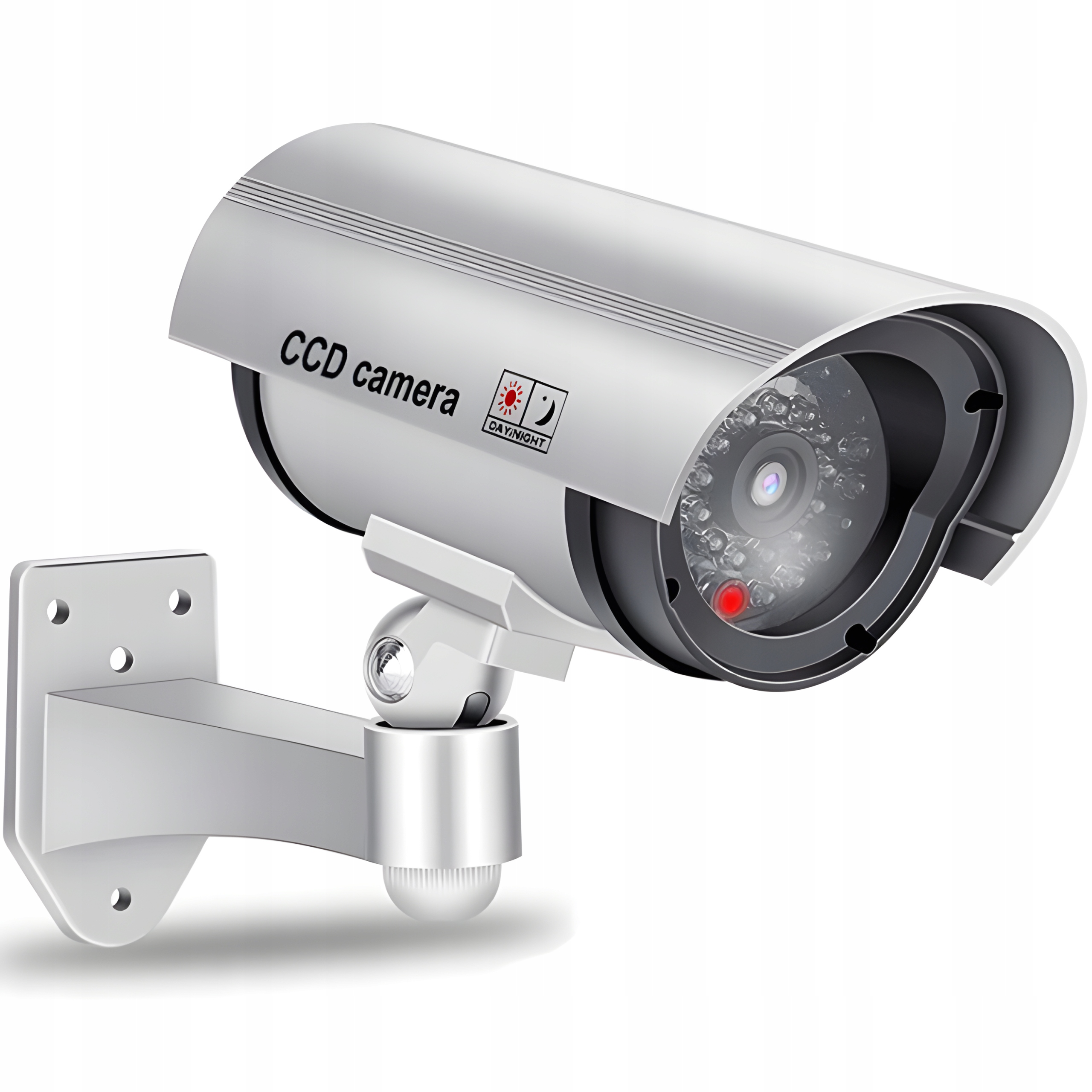 KAMERA ATRAPA IR LED MONITORING KAMERA ZEWNĘTRZNA ŚCIENNA Z DIODĄ MIGAJĄCA Model CCTV Monitoring Wewnętrzna Nocna kamery Symulator