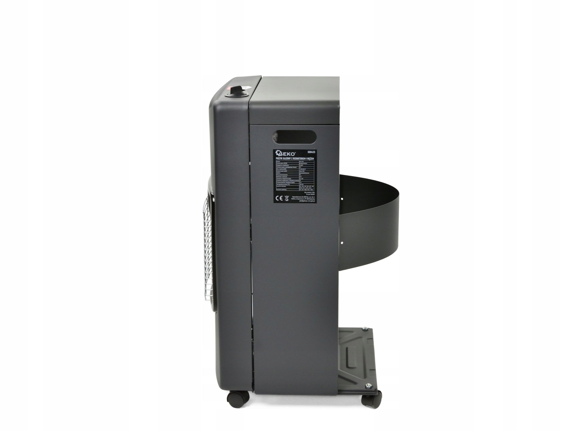 PIEC GAZOWY Z WĘŻEM I REDUKTOREM GRZEJNIK NA BUTLĘ Wysokość 74.5 mm