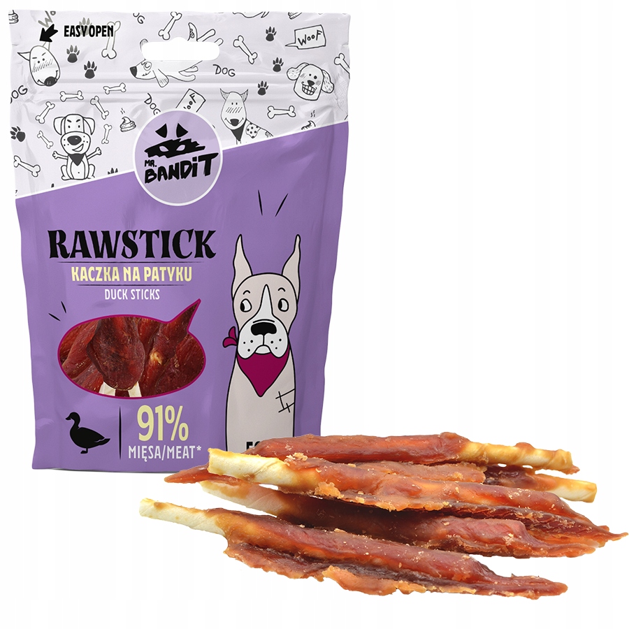 Levně Mr. Bandit Rawstick Kachna na tyčce 500g