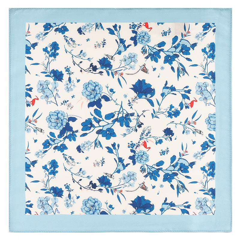 Elegantní bílý kapesníček s květinovým vzorem Premium Pako Lorente One Size