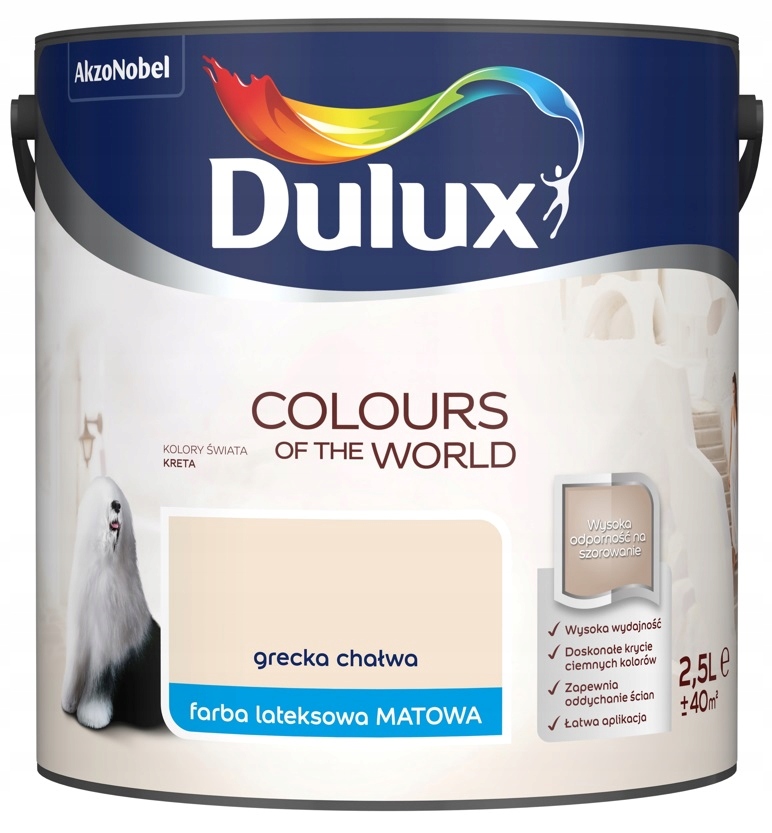 

Farba Dulux Świata- grecka chałwa, 2.5l