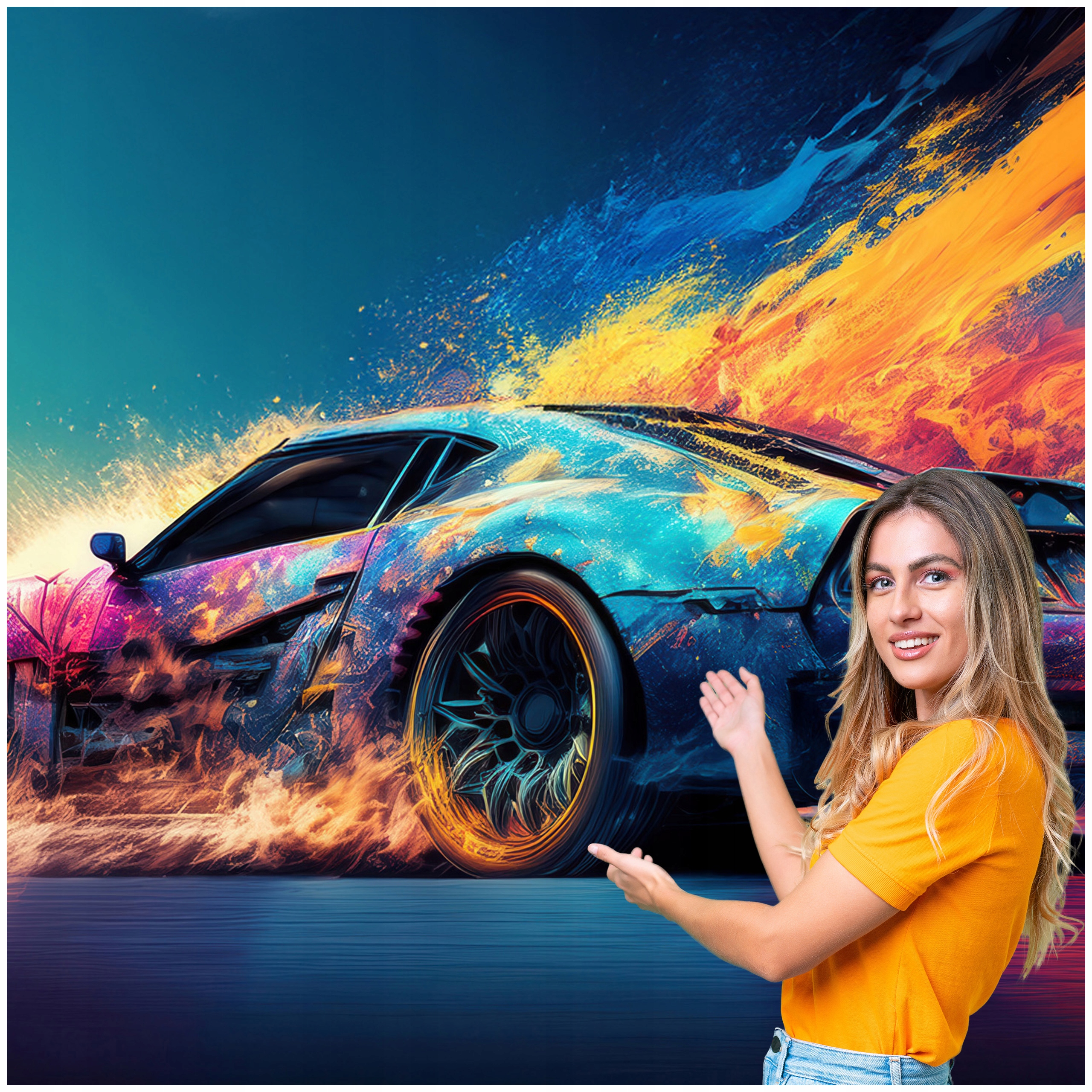 3D fototapeta pre mládež Auto Motocykel 588x280 DMSM25W