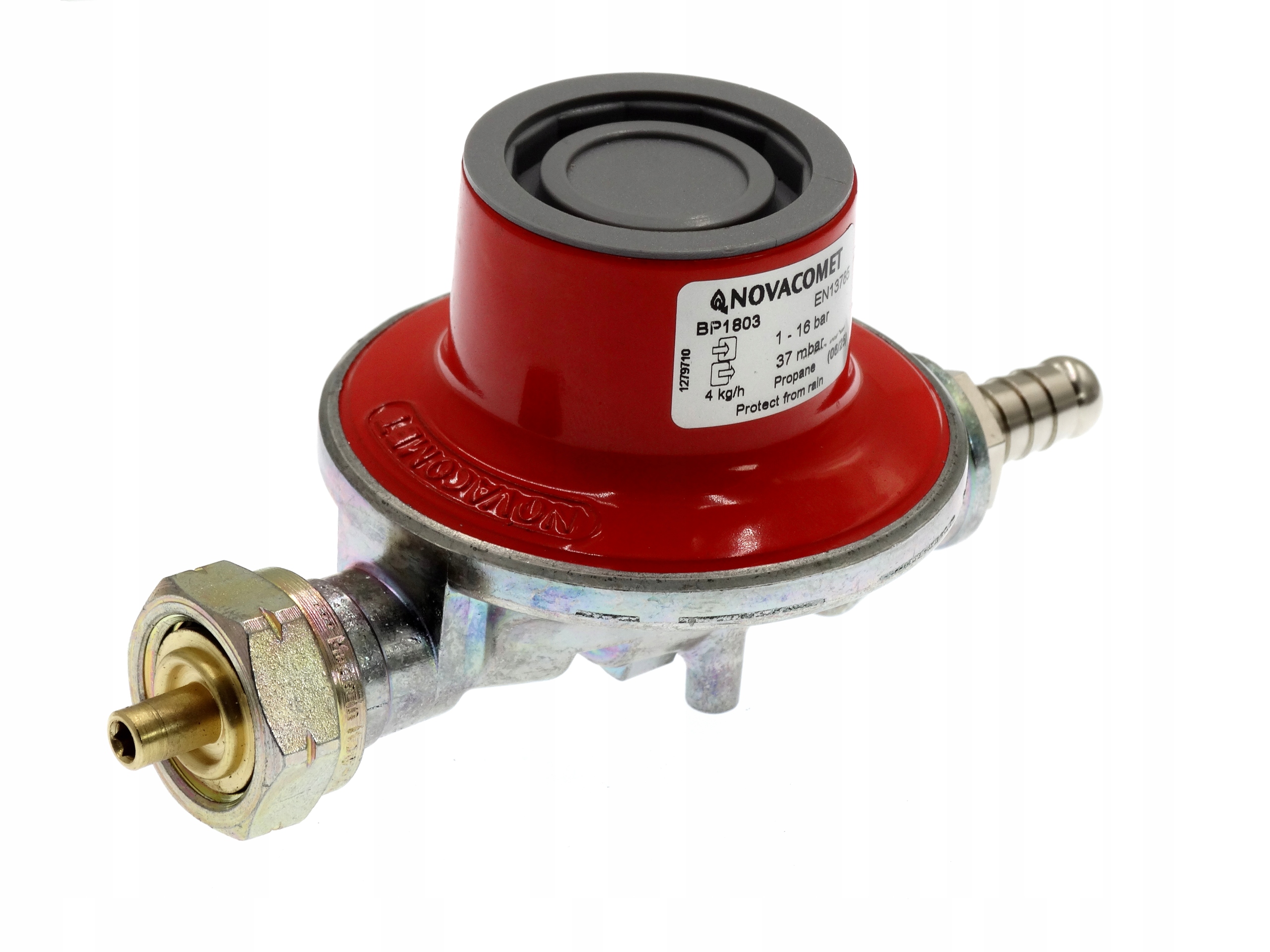 Reduktor z Króćcem do Butli Propan- Butan 37 mbar 4 kg/h