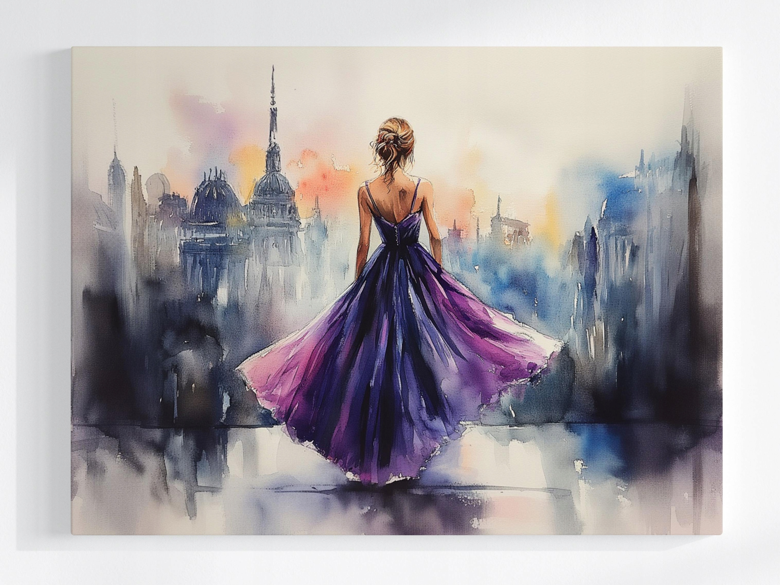 Plakát Postava Žena Dívka Ples Móda Glamour 100x75