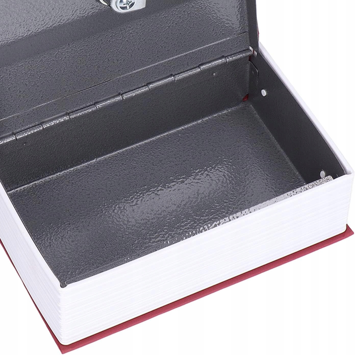 SEJF KASETKA KSIĄŻKA SKRYTKA METALOWA NA PIENIĄDZE KOSZTOWNOŚCI Marka bez marki