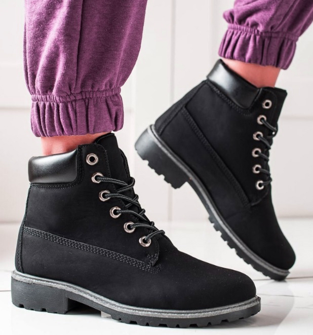 BUTY ZIMOWE DAMSKIE SPORTOWE OCIEPLANE ŚNIEGOWCE TRAPERY P4 Długość wkładki 28 cm