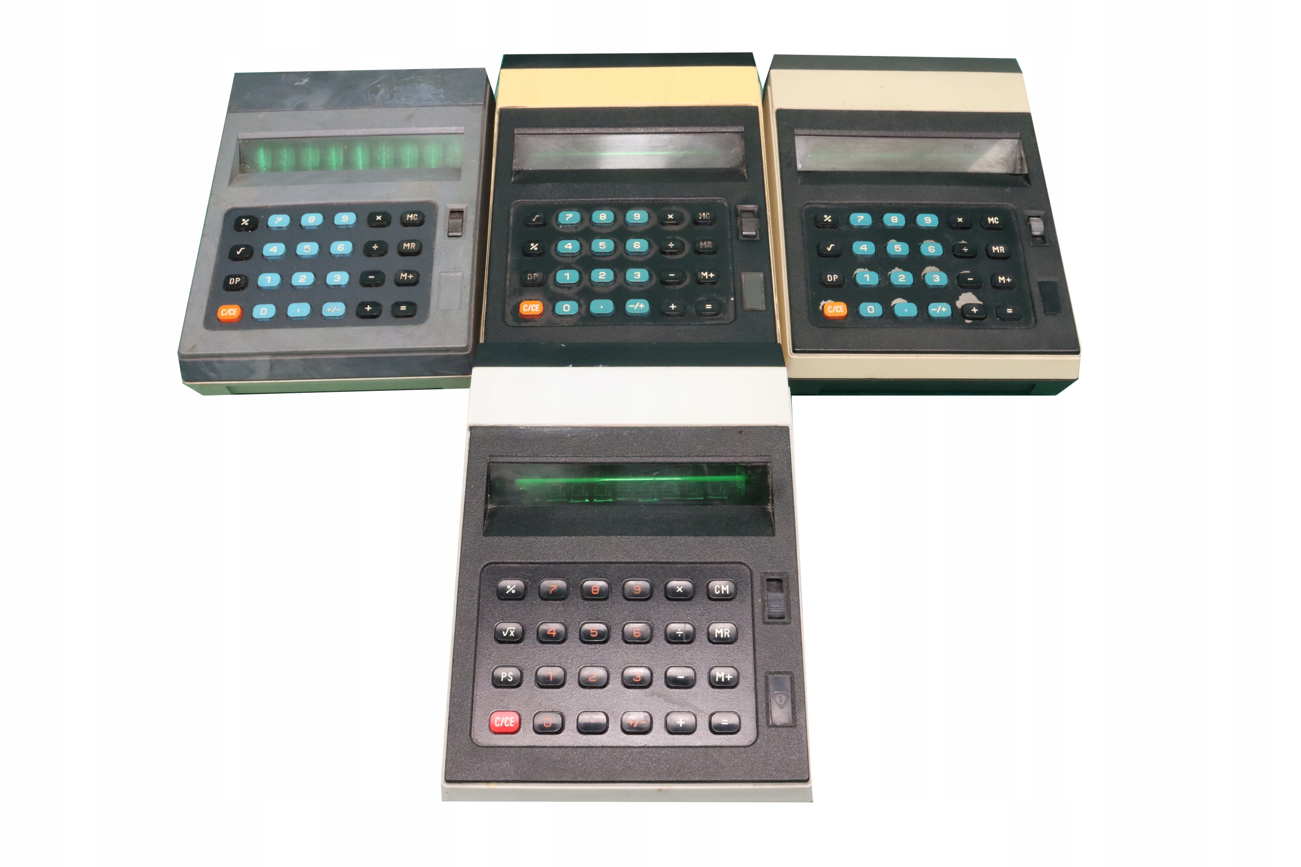 Unitra Elwro zestaw 4 kalkulatorów