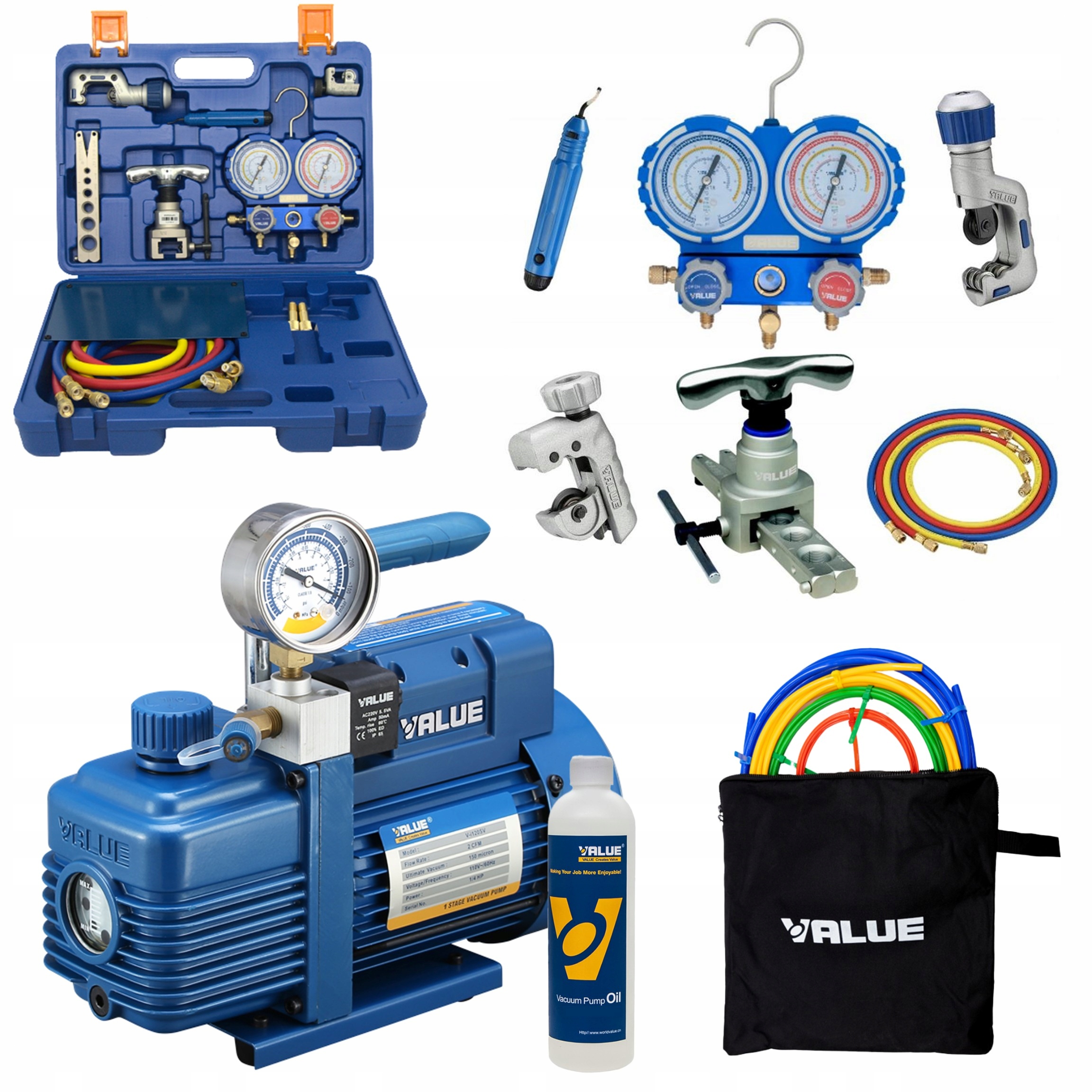 Set Vákuová Pumpa Value V-i220SV Nástroje VTB-5B-II Tyče