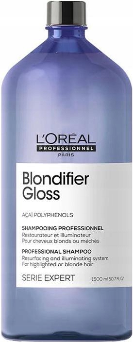 BLONDIFIER LOREAL GLOSS SZAMPON BLOND WŁOSY 1500ML NABŁYSZCZENIE I BLASK