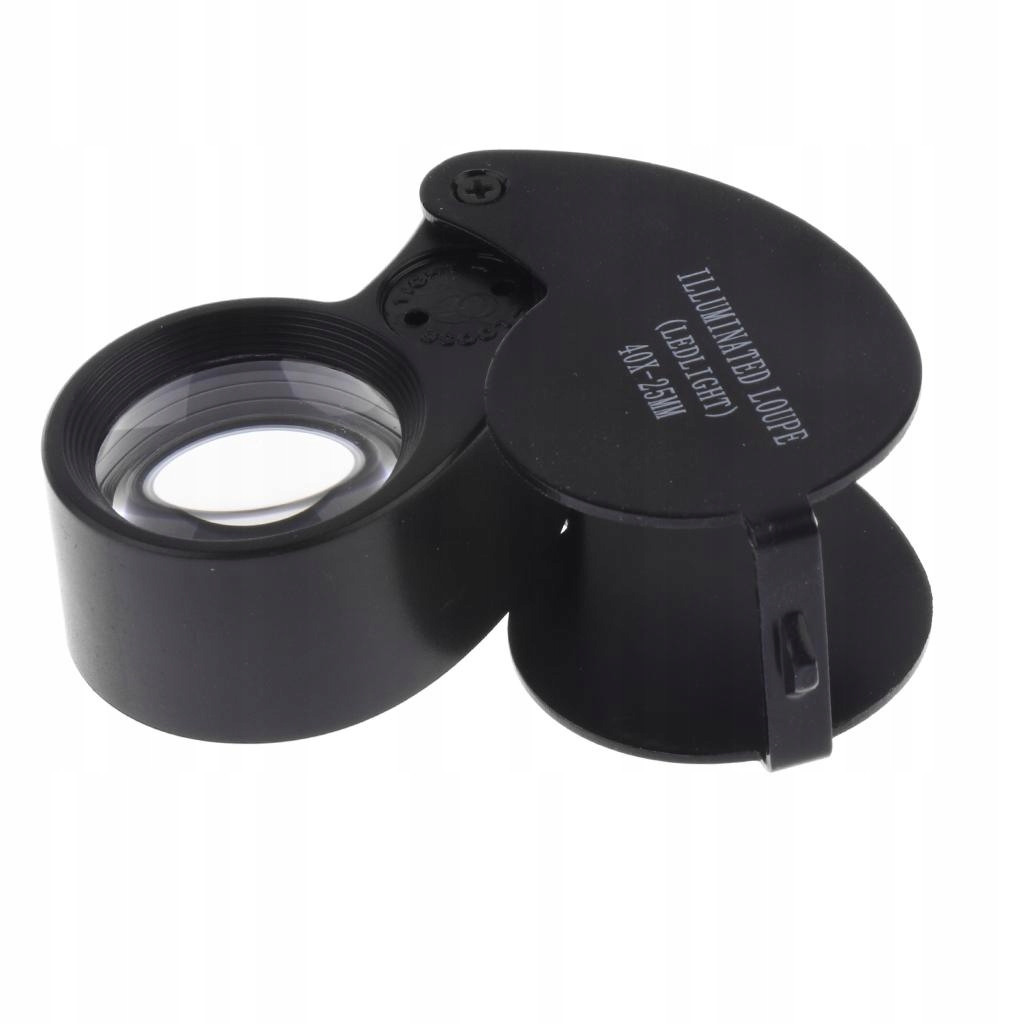 40X 25mm Jubilerska lupa z podświetleniem Led