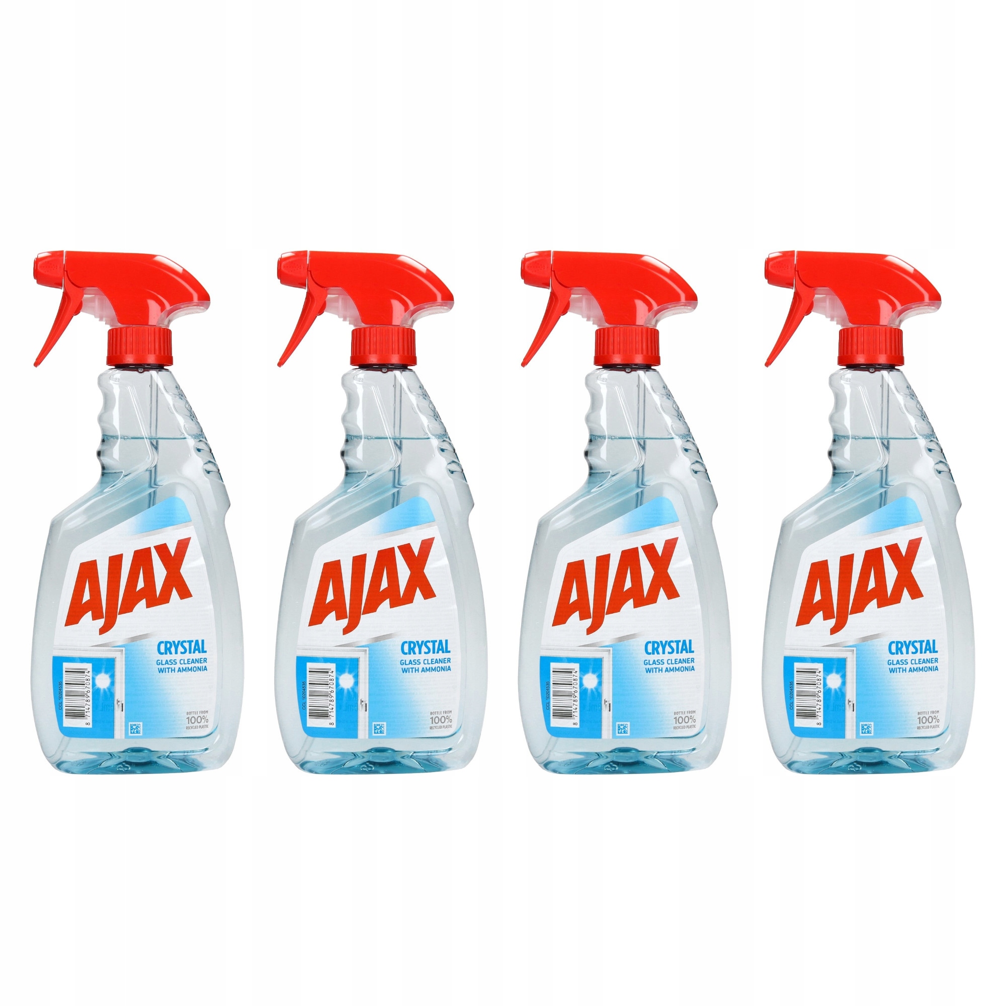 

Płyn do mycia szyb spray 500ml Ajax 4 szt.