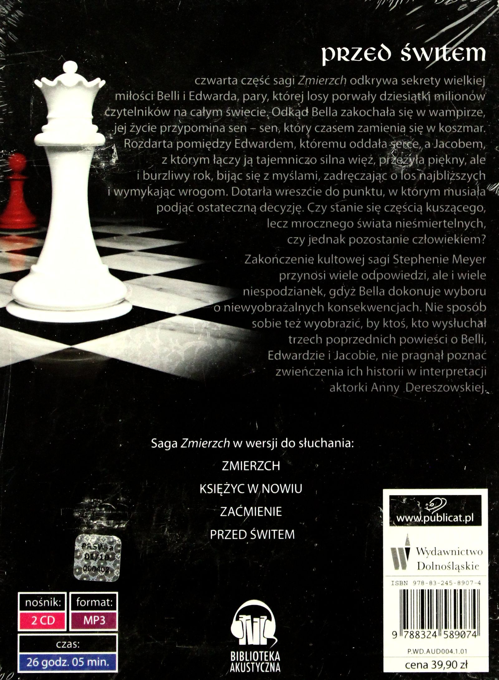 PRZED ŚWITEM - STEPHENIE MEYER (DIGIPACK) [AUDIOBOOK] [CD-MP3] Stan opakowania oryginalne