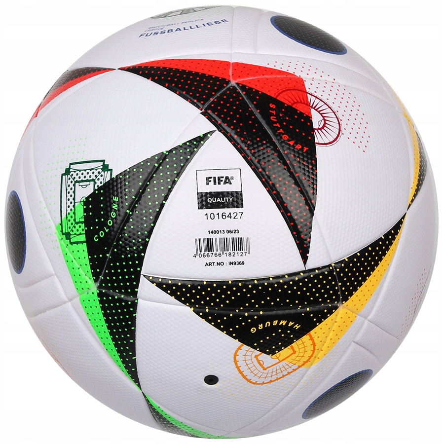 PIŁKA NOŻNA adidas EURO 2024 FUSSBALLLIEBE BOX IN9369 r.5 Model EURO 2024 FUSSBALLLIEBE MATCH BALL REPLICA