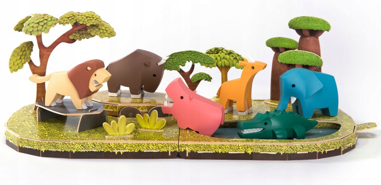 Svět zvířat HalfToys – 6 magnetických zvířat