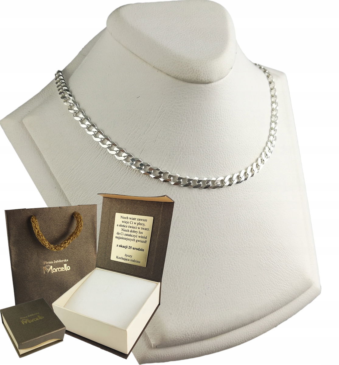 

Łańcuszek Srebny Męski Pancerka 65cm/3.5mm+PREZENT