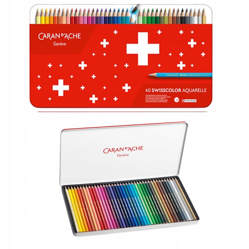 

Kredki Caran d'Ache Swisscolor Aquarelle 40 metal
