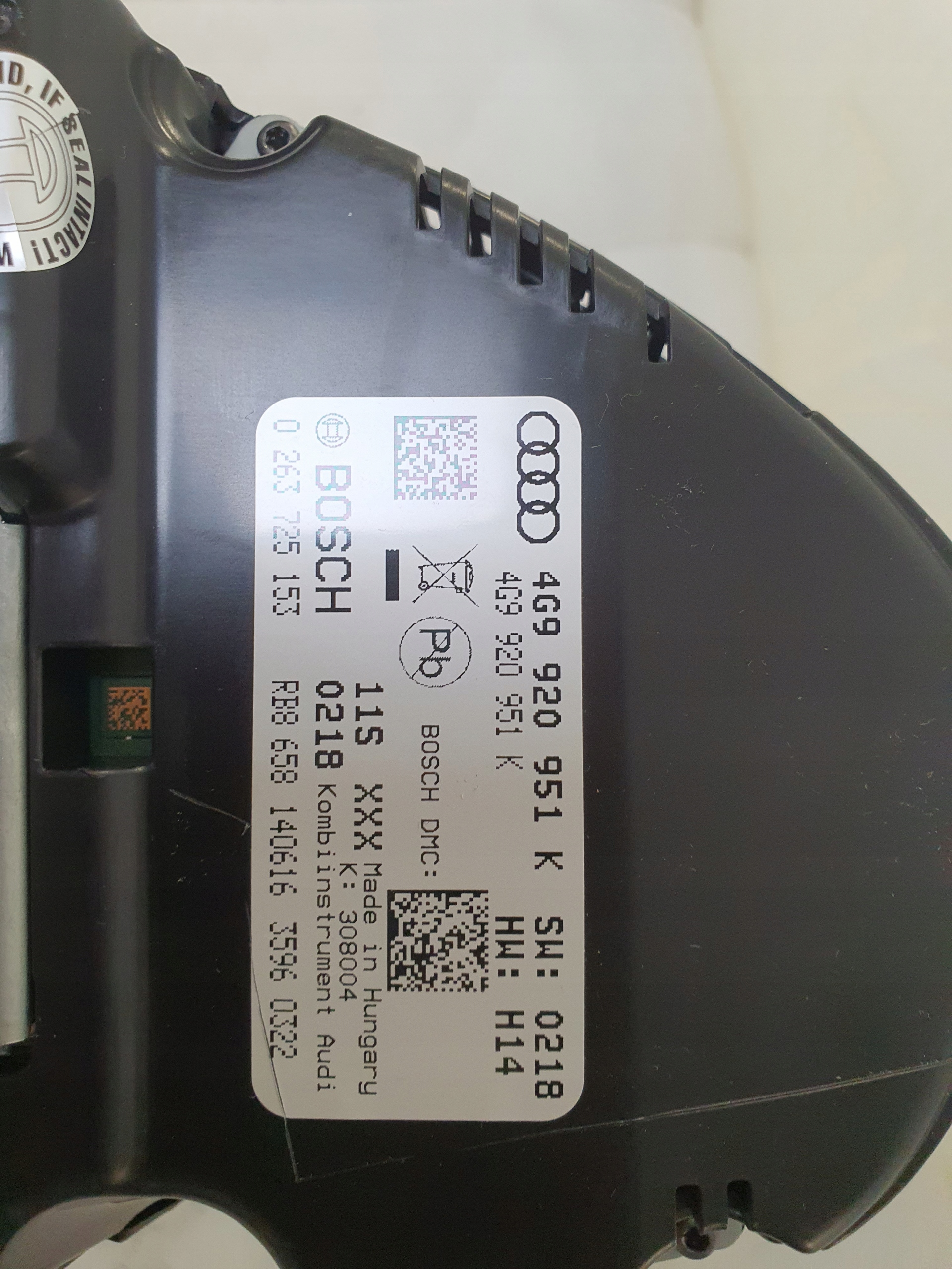 спидометр часы Audi A6 C7 Allroad 4G9920951K