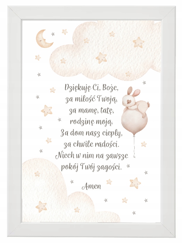 

Modlitwa w ramce urodziny chrzest