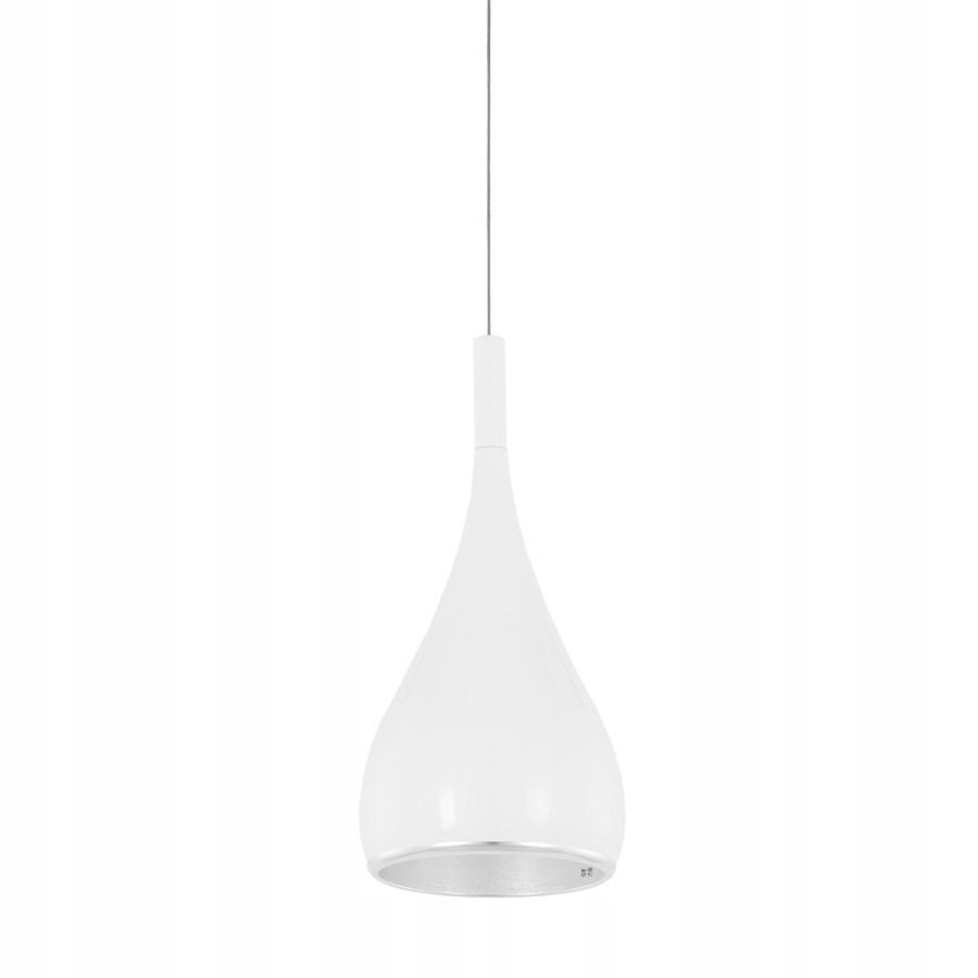 Závěsná lampa bílá kapka Anon White nad stůl