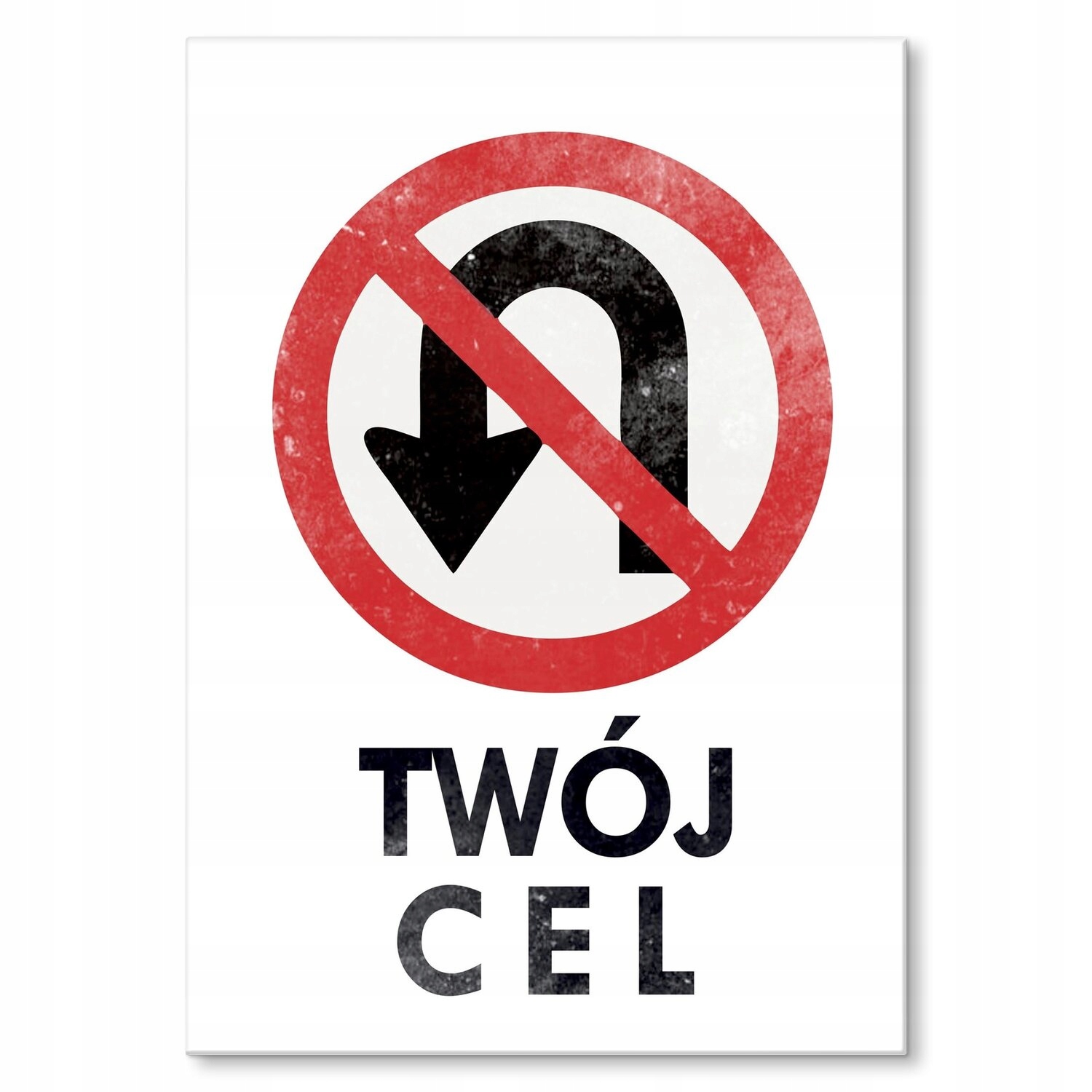 Kovový plakát Váš cíl Dárek 30 x 42 cm