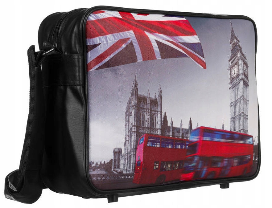 

Torba młodzieżowa Loren czarna print Big Ben 2088