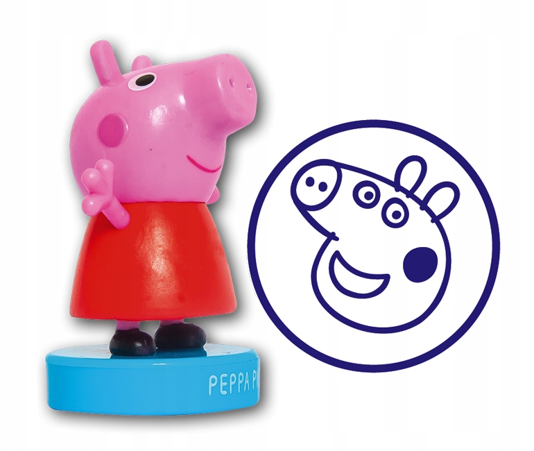 

Świnka Peppa pieczątka z figurką Peppa - Kd