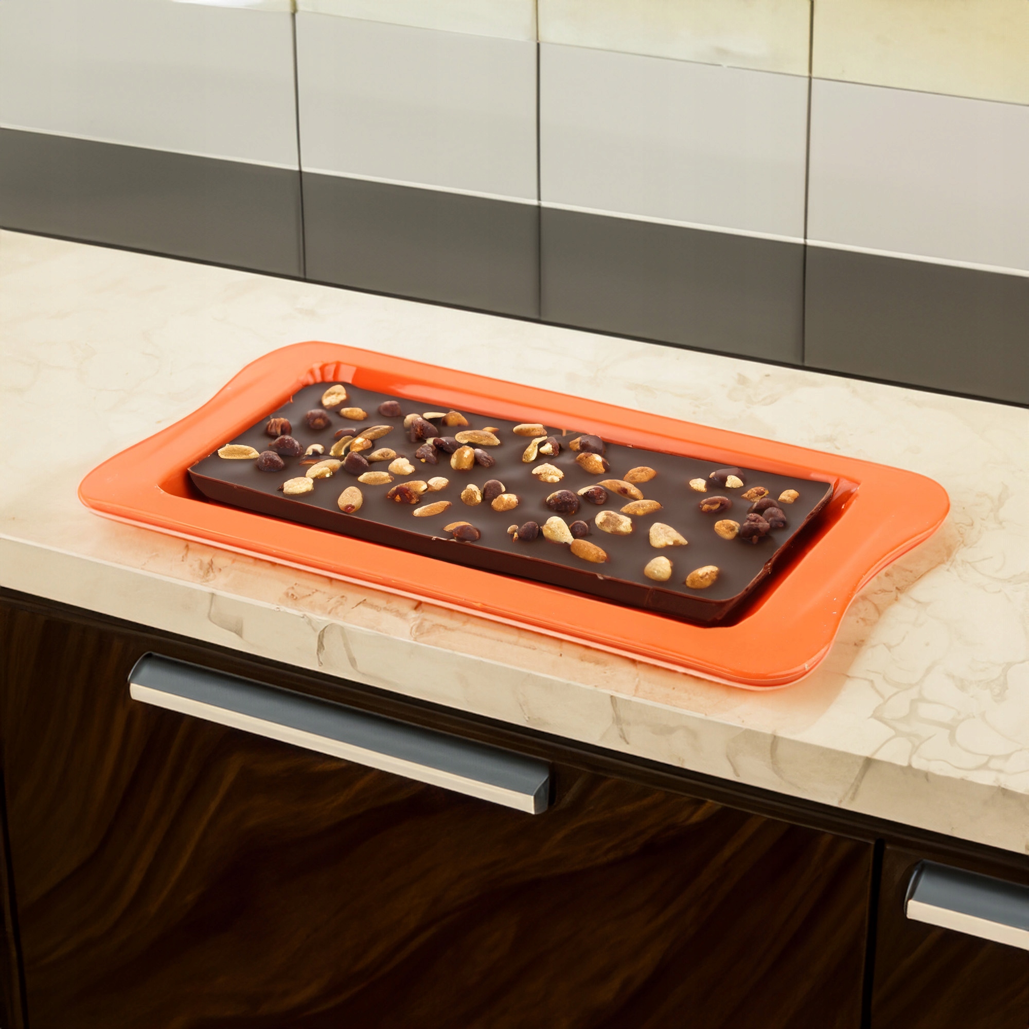 FORMA SILIKONOWA TABLICZKA DO CZEKOLADY KOSTKA 15SZT LÓD DESER 10,3x21,2 CM