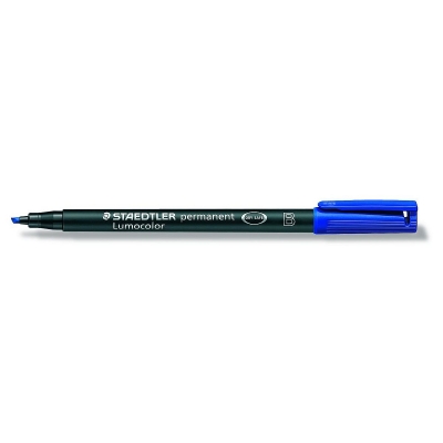 Marker Foliopis/do CD 1,0-2,5mm B Ścięty Staedtler Lumocolor Niebieski (BL3