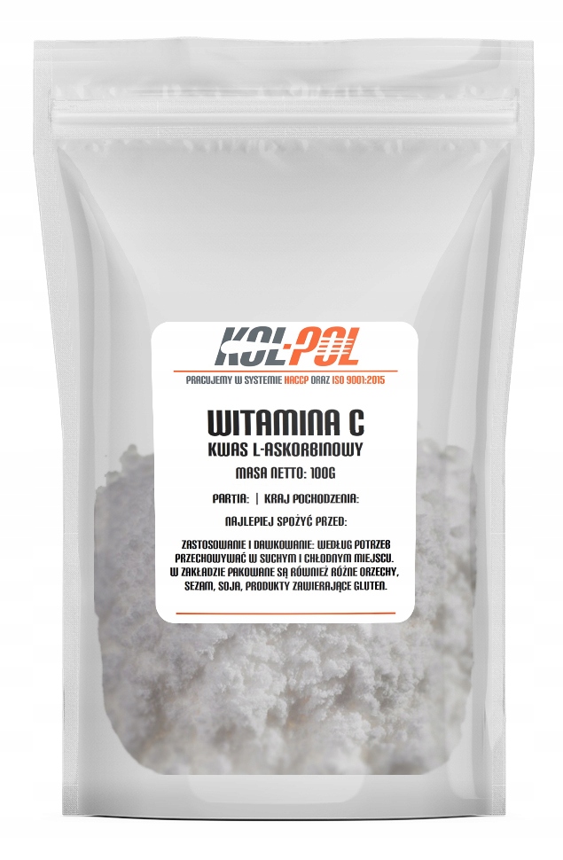 

Witamina C 100g Kwas L-Askorbinowy 100% w proszku