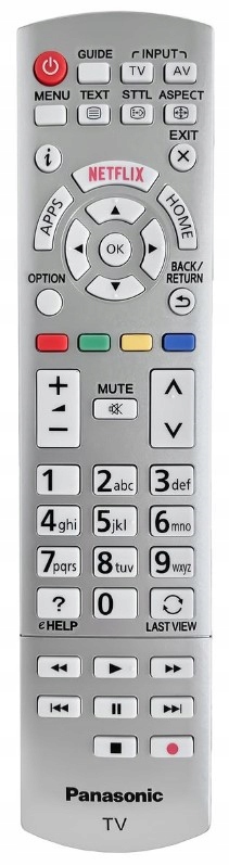 Pilot PilotyTV Panasonic VIERA NETFLIX srebrny