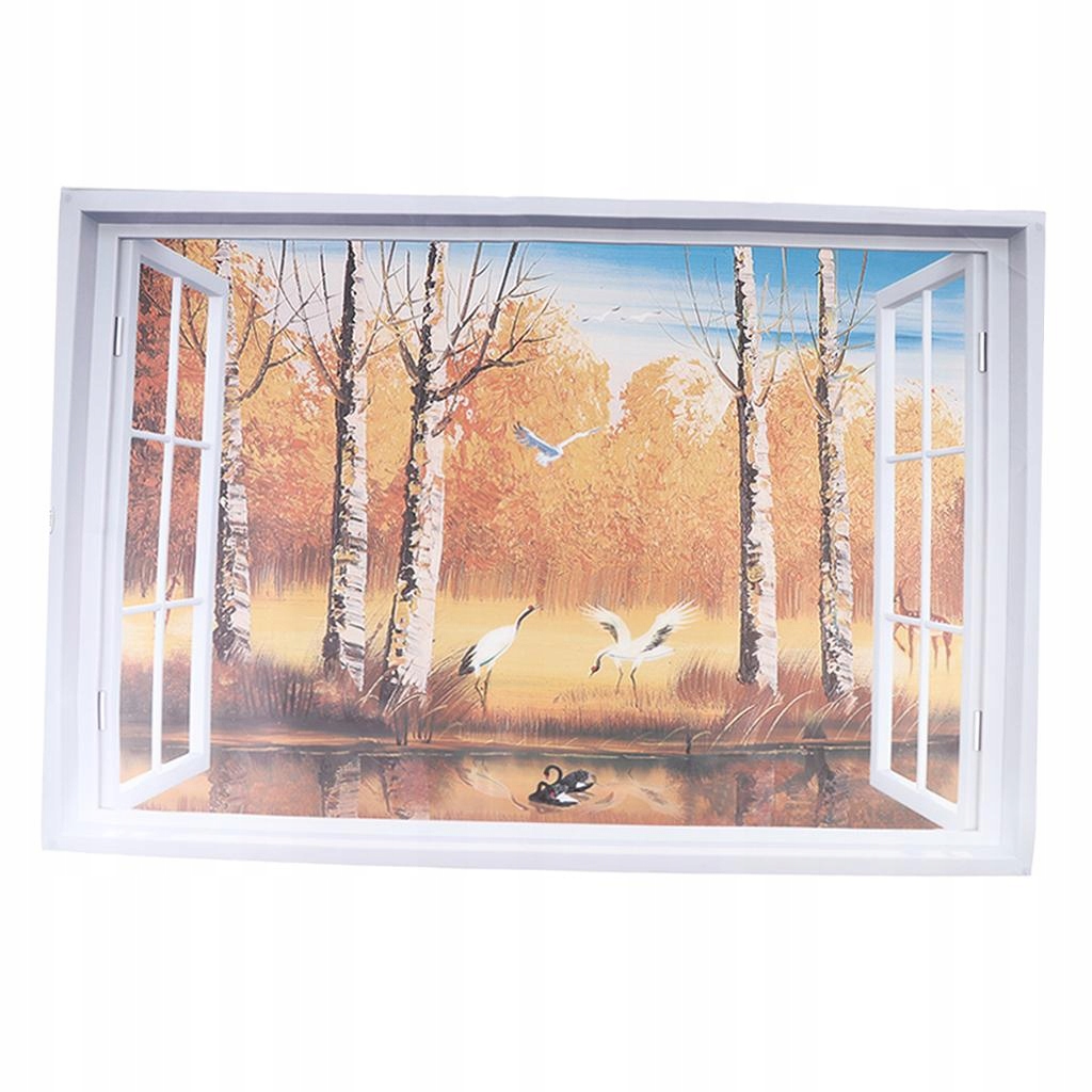 Pokój domowy z widokiem na okno 3D Szerokość produktu 20 cm