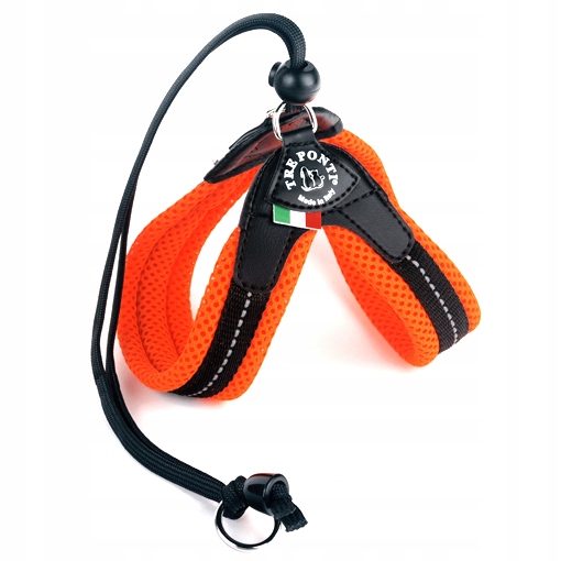 Levně Tre Ponti Postroj reg. na zádech Mesh 1,5 orange