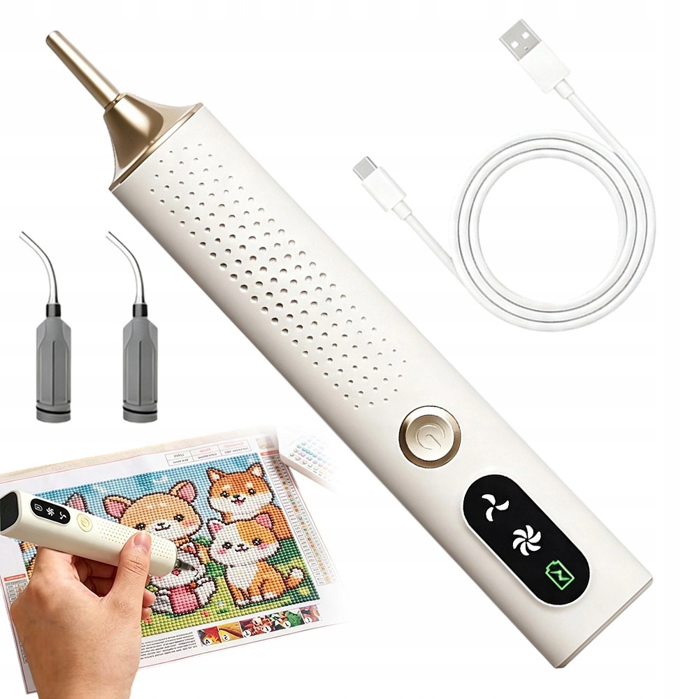 Elektrický Diamantový Propiska Pro Malování Sada Náhradní Hlavice Usb