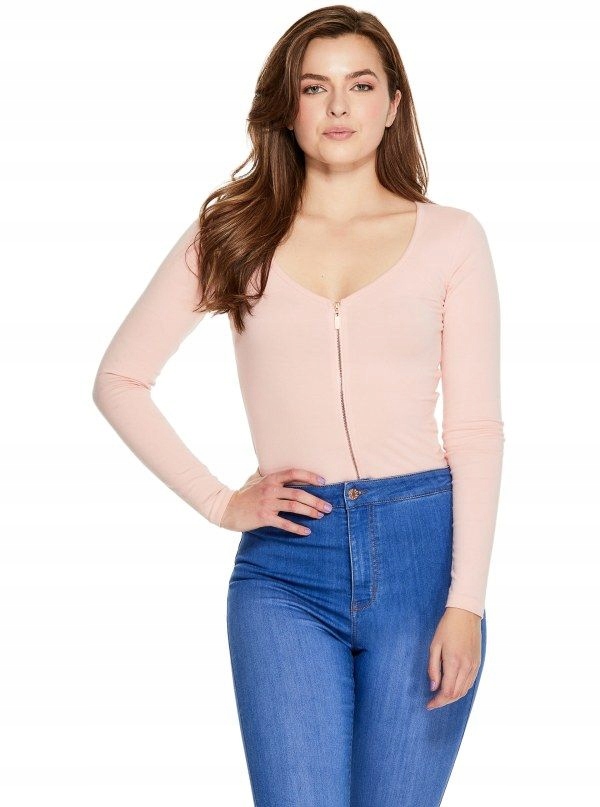 Guess dámské body Darya Long-Sleeve Zip Bodysuit Xs