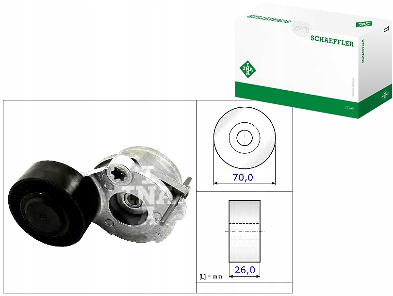 Ina Rolka Napinacza Klinového Řemene 95810236150 95