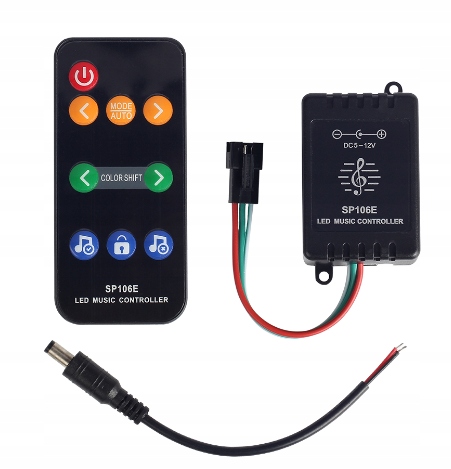 

Sterownik led WS2811 pilot radiowy music magic 106