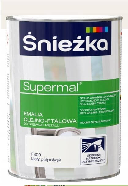 

Emalia Supermal Biały Półpołysk 0.8L Śnieżka