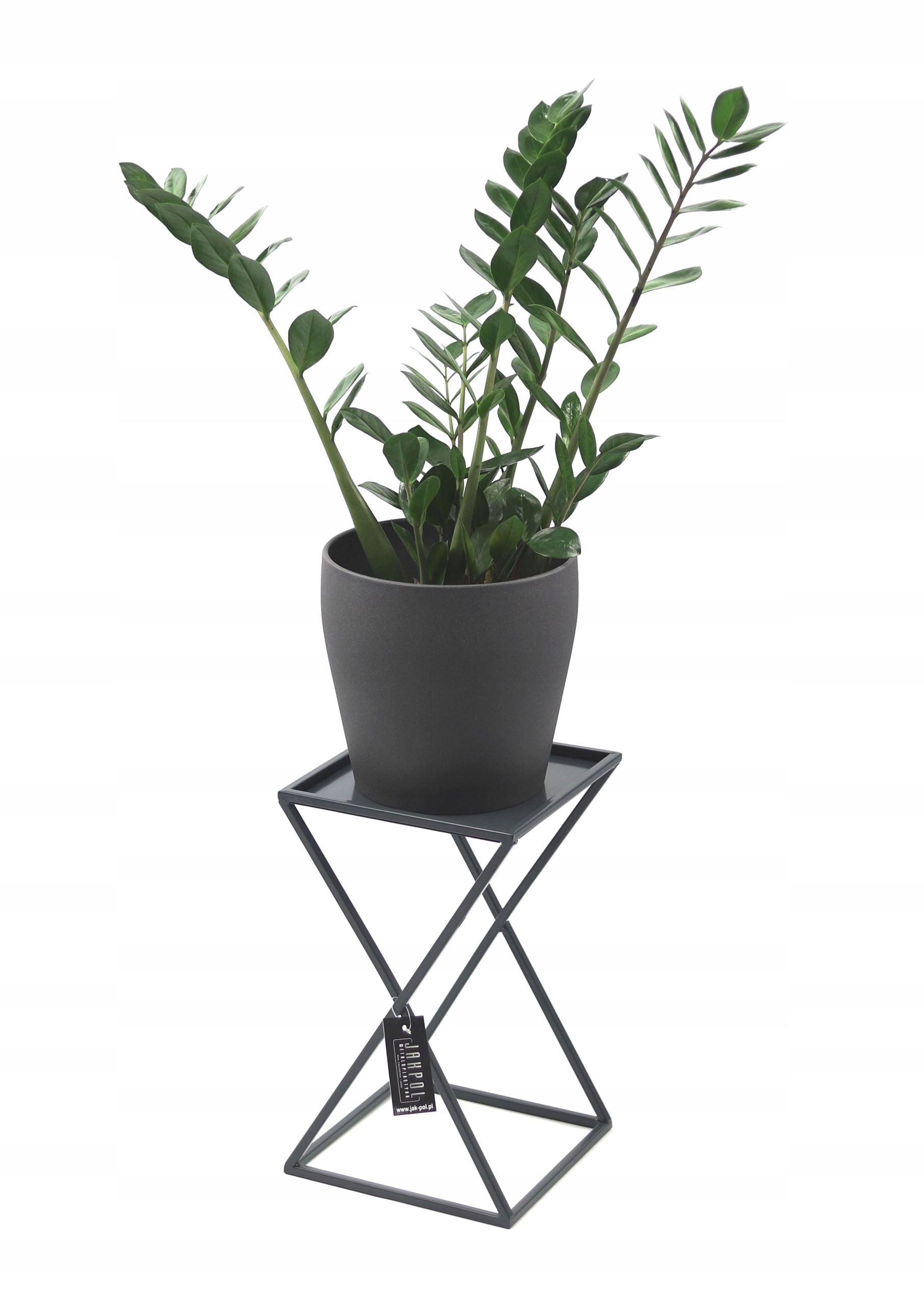

Nowoczesny Kwietnik Metalowy Stojak 40cm szary